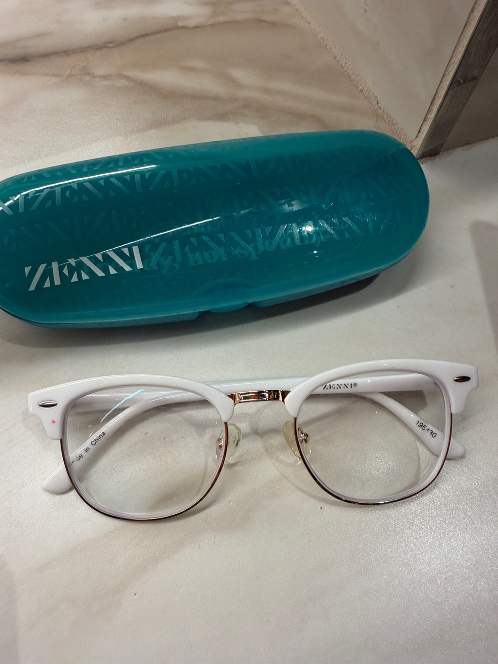 White Cat-Eye Women's Eyeglasses